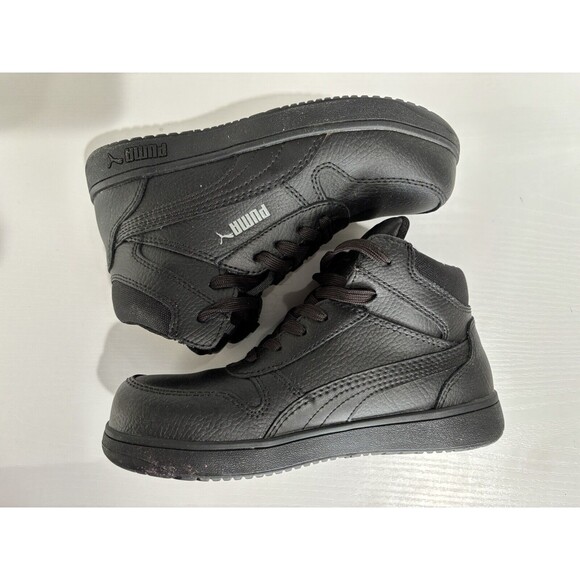 MENS PUMA SAFETY FRONTCOURT MID COMPOSITE TOE BLACK - Picture 4 of 9